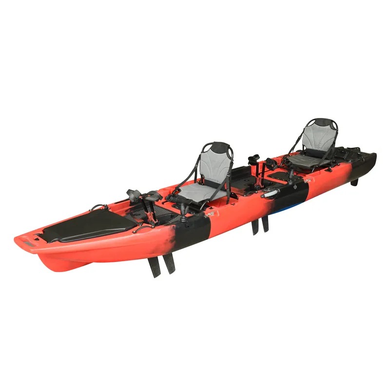 Hot Sale 14FT 2-Person Double  - đánh giá và giá Fishing Kayak Pedal Drive