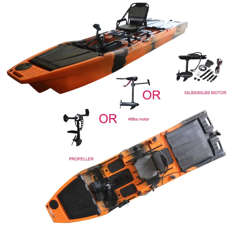 Vicking 12.6FT Single Kayak Pe - đánh giá và giá Fishing Kayak Trolling Motor