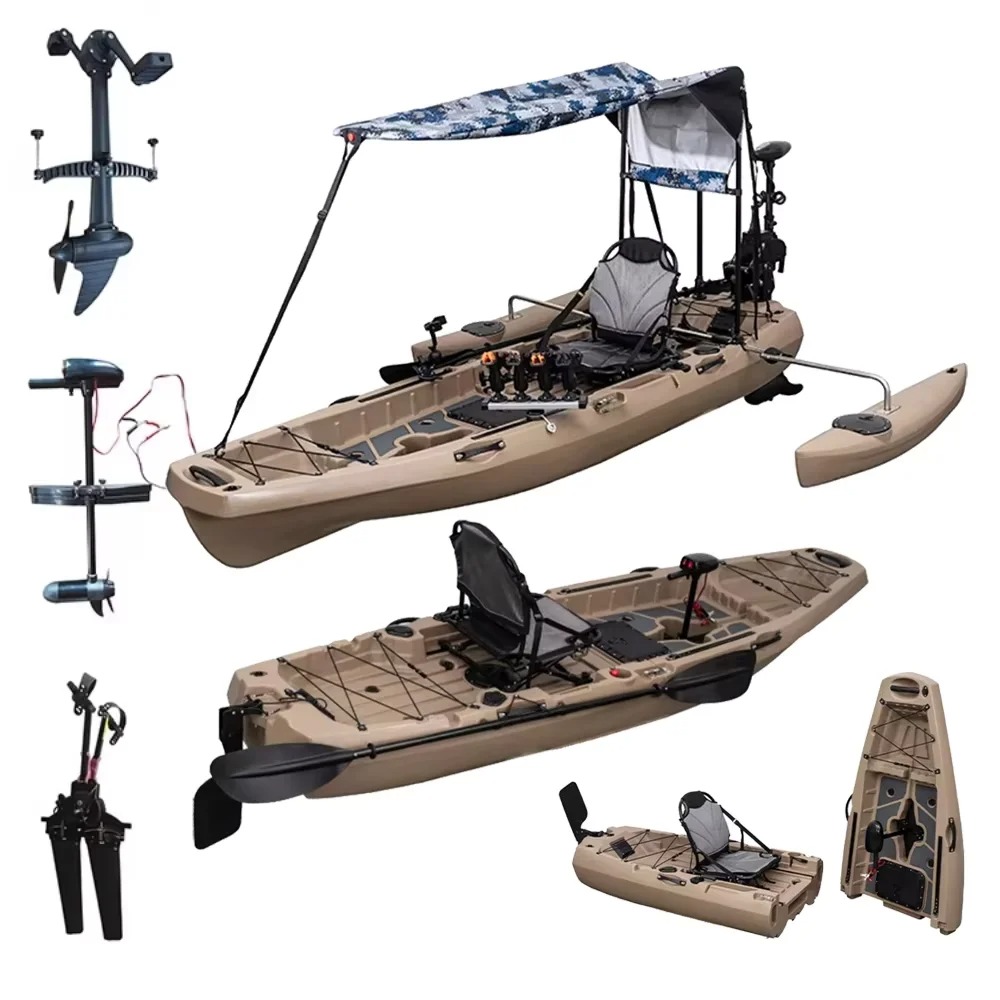 LLDPE Modular Kayak Canoe w/Pe - đánh giá và giá Fishing Kayak Pedal Drive