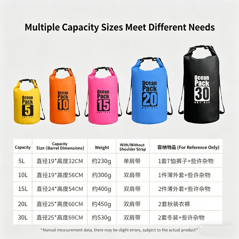 Swimming Waterproof Dry Bag 5L - đánh giá và giá Fishing Kayak Storage Bag