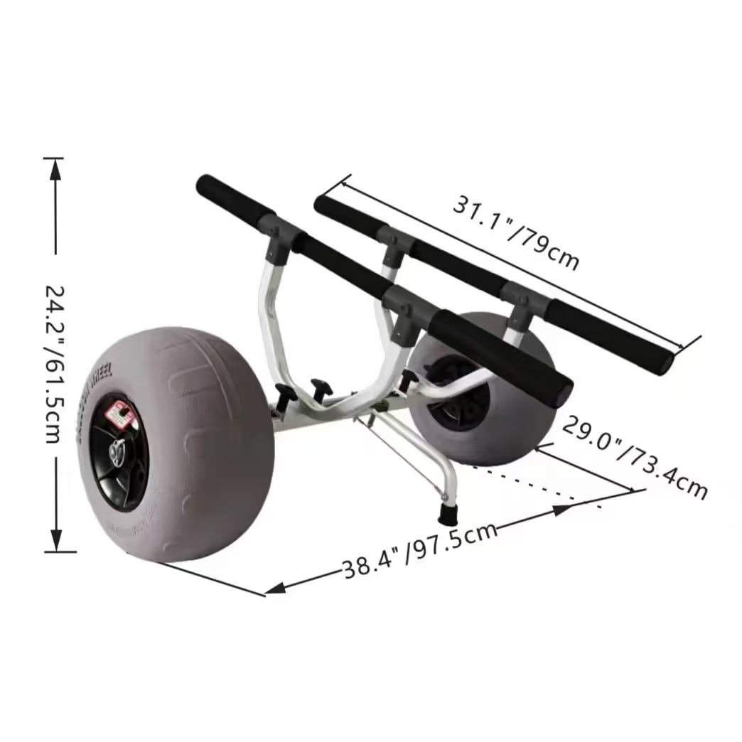 Yak Outdoors Aluminum Kayak Tr - đánh giá và giá Fishing Kayak Cart