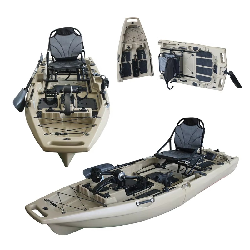 1 Person HDPE/PE Sit-On-Top CE - đánh giá và giá Fishing Kayak Pedal Drive