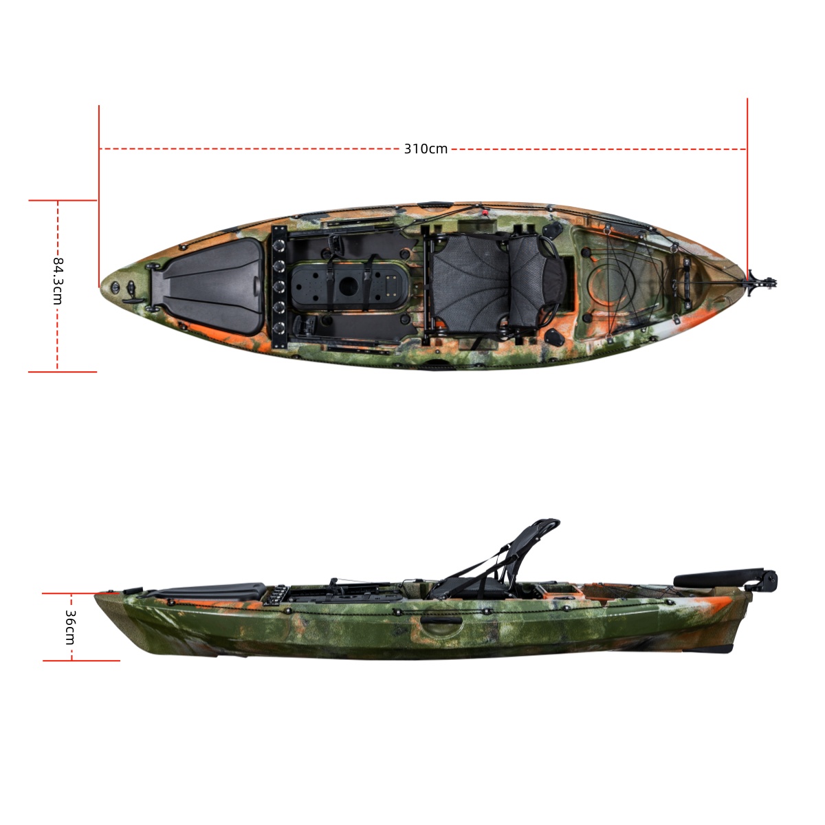 First-class Single Fishing Kay - đánh giá và giá Fishing Kayak Seat