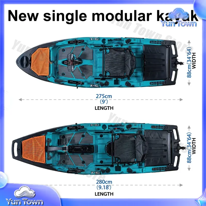 Modular Kayak 9.5ft Sit On Top - đánh giá và giá Fishing Kayak Pedal Drive