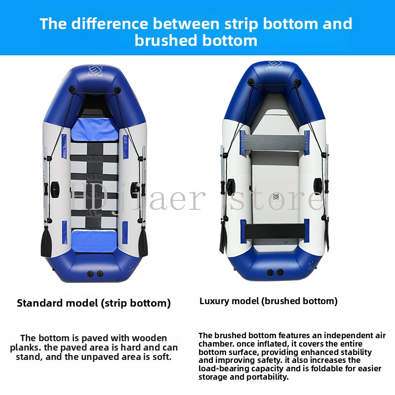 Inflatable Boat with Hard Bott - đánh giá và giá Fishing Kayak Inflatable